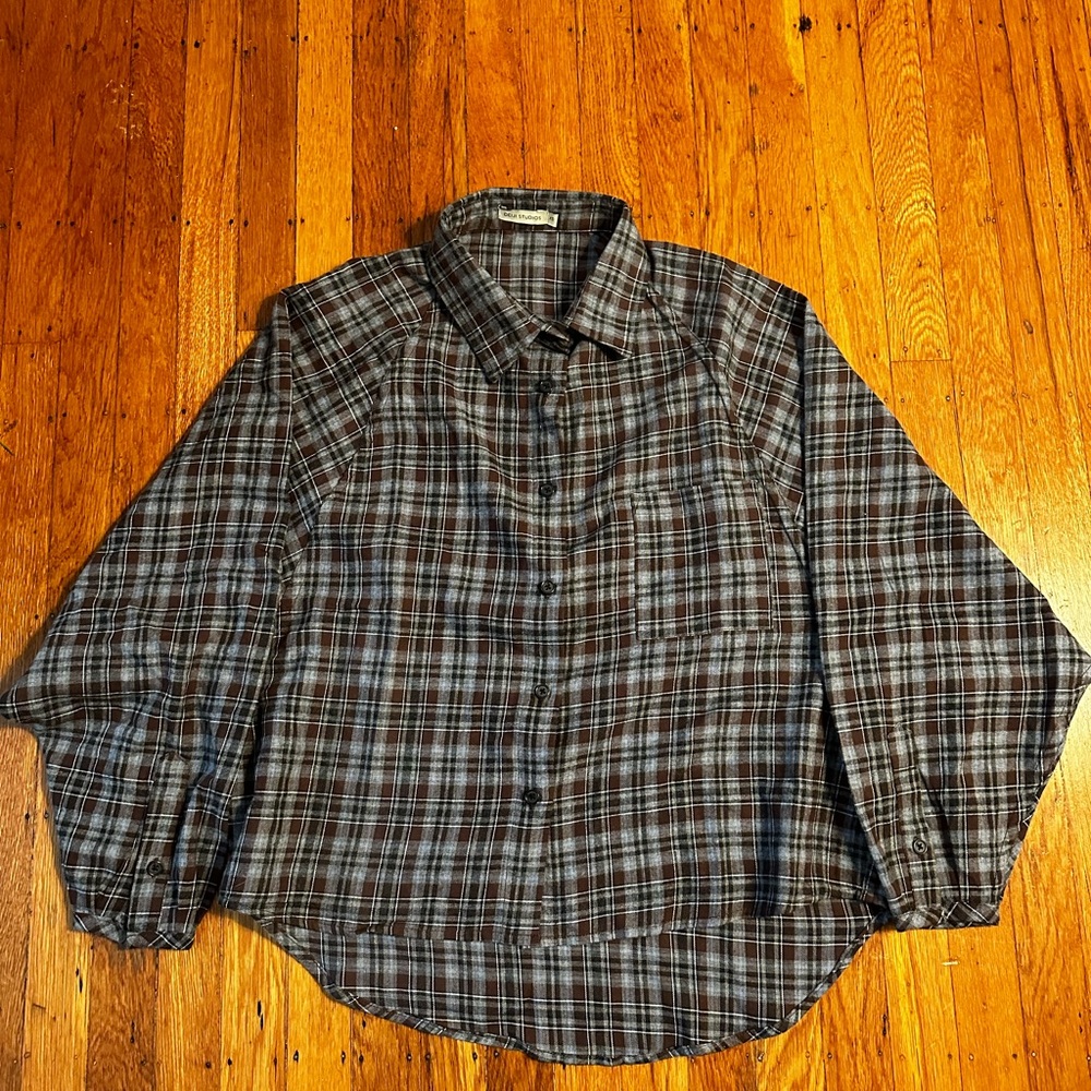 Deiji Studios Flannel Pajama Set NWOT